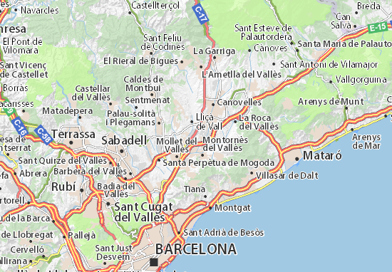 carte Barcelone