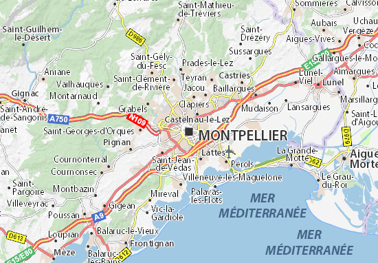 carte motpellier