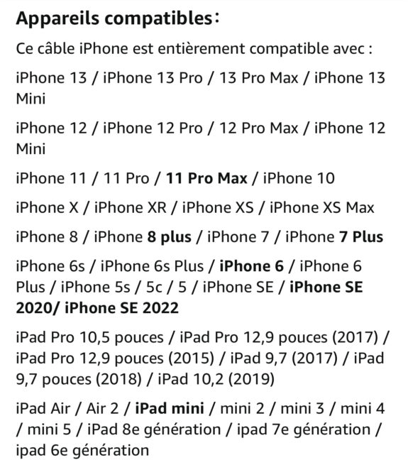 Câble chargeur iphone – Image 3